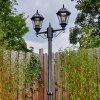 Lavajo outdoor light, lamp post, path light black, 2-light sources