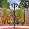 Lavajo outdoor light, lamp post, path light black, 3-light sources