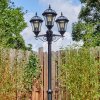 Lavajo outdoor light, lamp post, path light black, 3-light sources