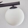 Gastor ceiling light, globe light white, 10-light sources