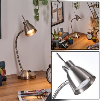 Bondorlunda desk lamp, table lamp LED matt nickel, 1-light source