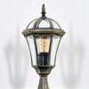 Lavajo pedestal light, path light gold, black, 1-light source