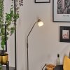 Warga globe light, floor lamp LED matt nickel, 1-light source