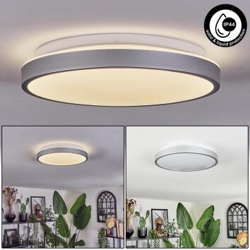 Stenaljung ceiling light, Panel LED silver, 1-light source