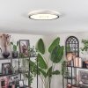 Simonstorp ceiling light, Panel LED silver, white, 1-light source