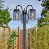 Lejonbacken outdoor light, lamp post, path light black, 3-light sources