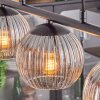 Koyoto hanging light, globe light, pendant light clear, Smoke-coloured, 3-light sources