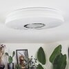 Hafdhem ceiling light LED silver, 1-light source, Remote control