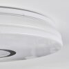 Hafdhem ceiling light LED silver, 1-light source, Remote control