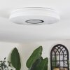 Hafdhem ceiling light LED silver, 1-light source, Remote control