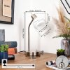 Warga table lamp, Reading light matt nickel, 1-light source