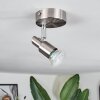 Trio lights Gropptorp ceiling light, ceiling spotlight LED matt nickel, 1-light source