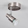 Trio lights Gropptorp ceiling light, ceiling spotlight matt nickel, 1-light source