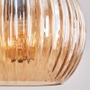 Koyoto hanging light, globe light, pendant light Amber, 4-light sources