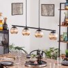 Koyoto hanging light, globe light, pendant light Amber, 4-light sources