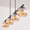 Koyoto hanging light, globe light, pendant light Amber, 4-light sources