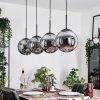 Gastor hanging light, globe light, pendant light Smoke-coloured, 4-light sources