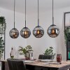 Gastor hanging light, globe light, pendant light Smoke-coloured, 4-light sources