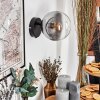 Koyoto globe light, wall light, wall spotlight clear, Smoke-coloured, 1-light source