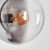 Koyoto globe light, wall light, wall spotlight clear, Smoke-coloured, 1-light source