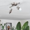 Gropptorp ceiling light, ceiling spotlight LED matt nickel, 2-light sources