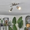 Gropptorp ceiling light, ceiling spotlight LED matt nickel, 2-light sources