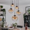 Gastor hanging light, globe light, pendant light Amber, clear, 5-light sources