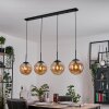 Gastor hanging light, globe light, pendant light Amber, 4-light sources