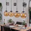 Gastor hanging light, globe light, pendant light Amber, 4-light sources