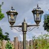 Lavajo outdoor light, lamp post, path light gold, black, 2-light sources