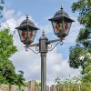 Chatelain outdoor light, lamp post, path light gold, black, 2-light sources