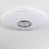 Gjevninge ceiling light LED silver, white, 1-light source, Remote control