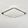 Carregueira ceiling light, Panel LED silver, white, 1-light source, Motion sensor