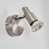 Gropptorp wall light, wall spotlight LED matt nickel, 1-light source