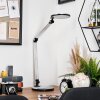 Aldeias desk lamp, table lamp, Reading light LED black, silver, 1-light source