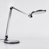 Aldeias desk lamp, table lamp, Reading light LED black, silver, 1-light source