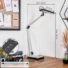 Pedreiras desk lamp, table lamp, Reading light LED black, silver, 1-light source