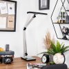 Pedreiras desk lamp, table lamp, Reading light LED black, silver, 1-light source