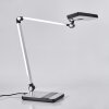 Pedreiras desk lamp, table lamp, Reading light LED black, silver, 1-light source