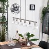 Warga hanging light, globe light, pendant light matt nickel, 6-light sources