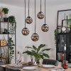 Gastor hanging light, globe light, pendant light Smoke-coloured, 5-light sources