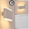 Gamas outdoor wall light, wall light white, 1-light source