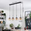 Gastor hanging light, globe light, pendant light Amber, clear, 4-light sources