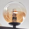 Chehalis ceiling light, globe light Amber, clear, 8-light sources