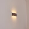 Gamas outdoor wall light, wall light, wall spotlight rust-coloured, 1-light source