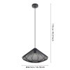 Eglo lights DOLWEN hanging light black, 1-light source