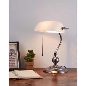 Eglo lights BANKER table lamp matt nickel, 1-light source