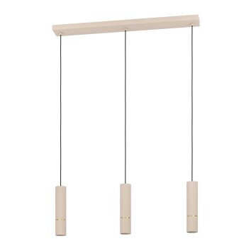 Eglo lights CAMINIA ceiling light LED brass, sand-coloured, 3-light sources