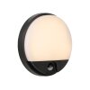 Lucide lights IR outdoor wall light LED black, 1-light source, Motion sensor