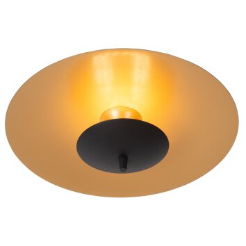 Lucide lights VULCAN ceiling light LED black, 1-light source